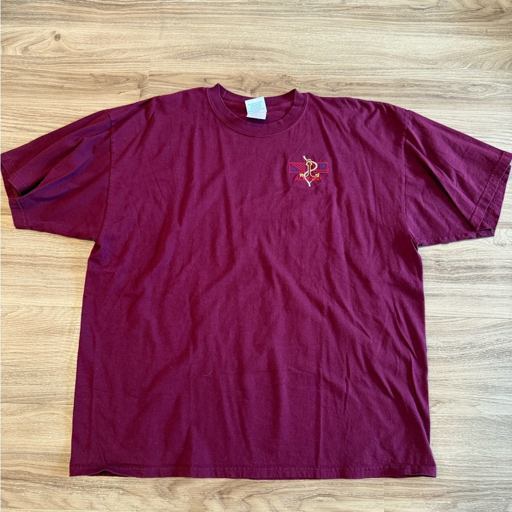 Burgundy Short Sleeve Tee